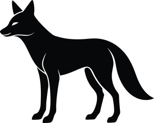 vector illustration of a wolf