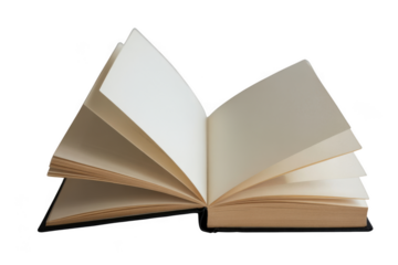 Open book isolated on transparent background