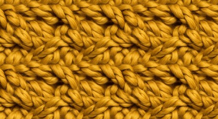 Yellow Knitted Texture