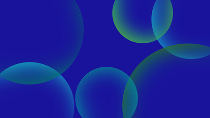 Abstract Blue Bubble Background – Soft Gradient Circles Design