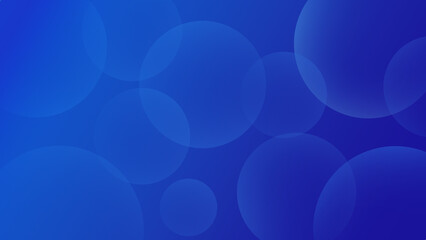 Abstract Blue Bubble Background – Soft Gradient Circles Design