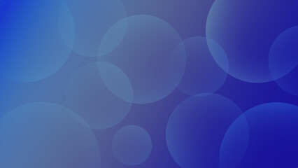 Abstract Blue Bubble Background – Soft Gradient Circles Design