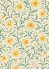 Floral elegance with yellow daffodils.