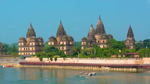 The Royal Chhatris at Orchha, Madhya Pradesh, India
Cenotaphs in Orchha, famous travel destination in India