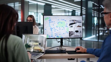 Online Property Rental Market Analyst Searching Apartment Listings - Powered by Adobe