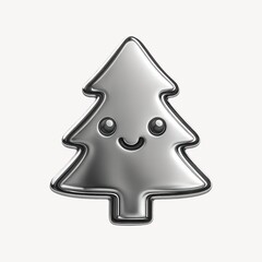Cute metallic Christmas tree