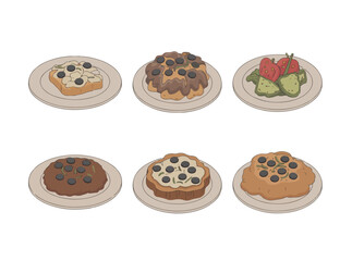 Obraz premium Variety of delicious sandwiches and appetizers arranged on plates beautifully