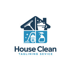Home Cleaning Service Logo Design – Professional, Housekeeping, and Sanitation Symbol Vector Icon