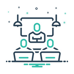 Mix icon for business meetings