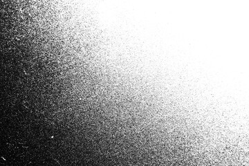 Black noise grain transparent gradient background. Dust effect with Transparent png overlay background
