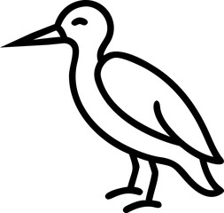 vector illustration of a duck