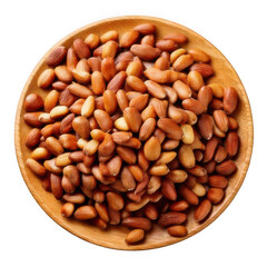 Pine nuts isolated on transparent background