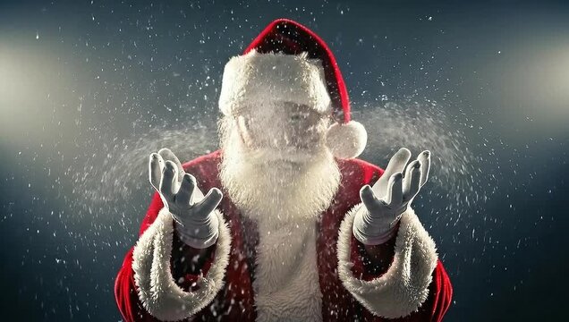 Santa Claus in a Blizzard - A Festive Christmas Celebration.