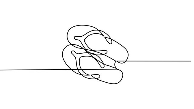 Continuous Line Drawing of Flip Flops