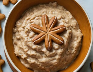 bowl of gingerbread oatmeal