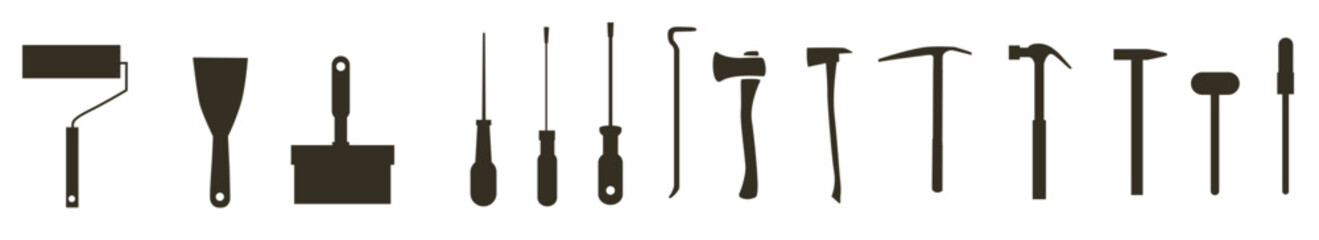  tool silhouette vectors