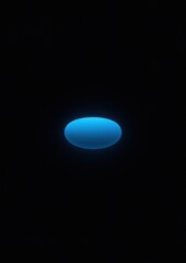 Minimalist glowing blue orb