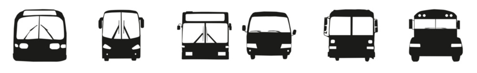vector bus car silhouette front  © Yuka
