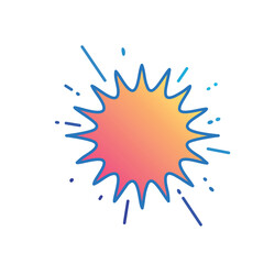 vector  of a paint splashes