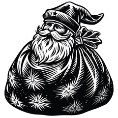 A hand drawn black and white vector illustration of an Easter egg with a ribbon featuring a vintage floral ornament design