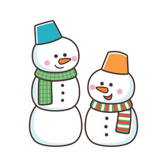 かわいい雪だるま