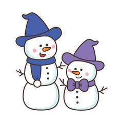 かわいい雪だるま