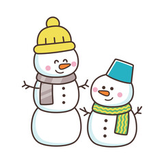 かわいい雪だるま