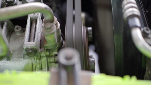 Start the engine and test the air bridge cable and motor check the operating system.