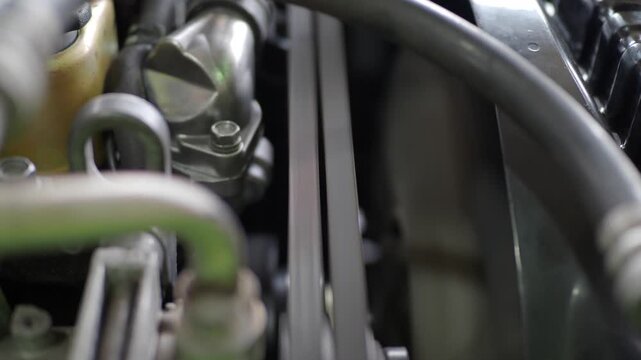 Start the engine and test the air bridge cable and motor check the operating system.