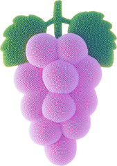 Expanded wind yarn texture grape