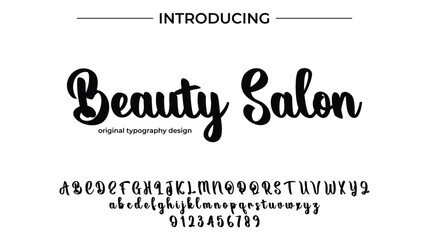Beauty Salon - Elegant Script Font for Smooth Handwritten Design and Creative Typography