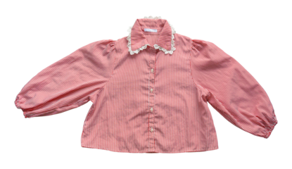 pink children shirt isolated on transparent background, PNG File