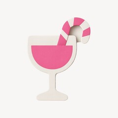 Fototapeta premium Colorful paper cocktail design