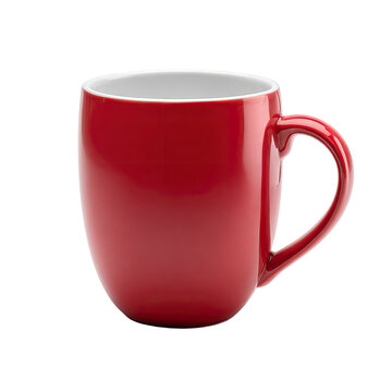Red ceramic mug (6)