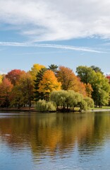 Fototapeta premium autumn in the park