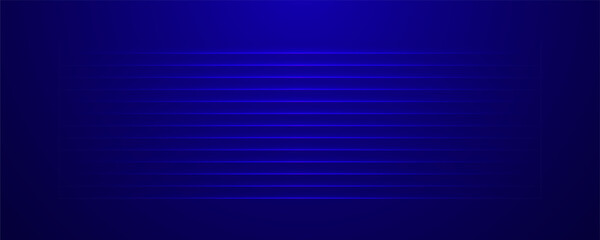 Blue Linear Glow Horizontal Stripe Abstract Background Design