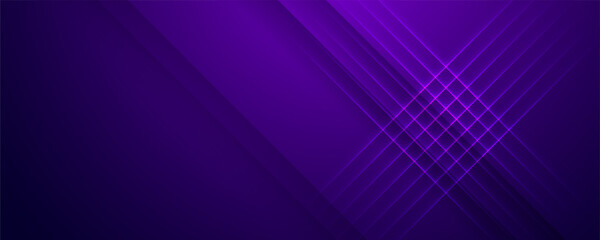 Obraz premium Purple Diagonal Stripe Glow Abstract Modern Background Design