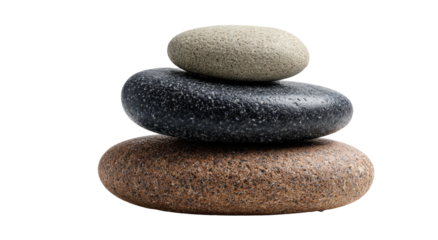 Stacked stones in a pyramid shape