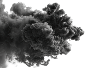 Dark, swirling ink cloud against black background