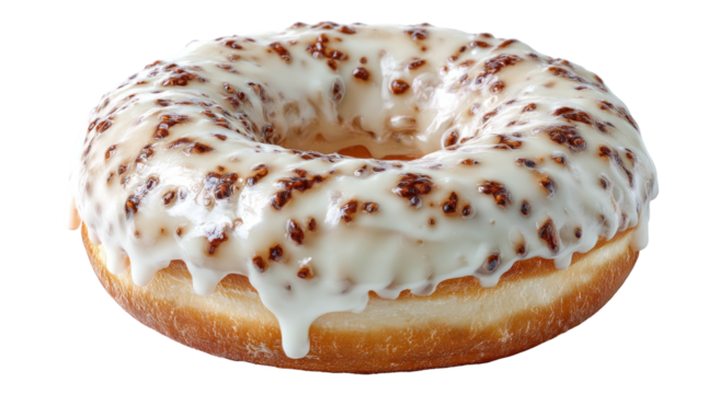 Glazed donut with sprinkles