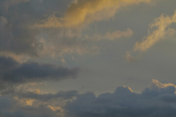 The sky and its colors during sunset.