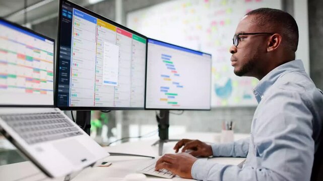 Manager Overseeing Project Task List