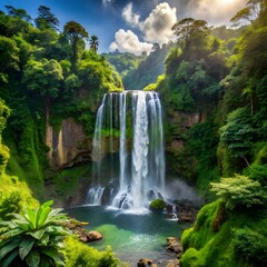 Fototapeta premium waterfall in the forest