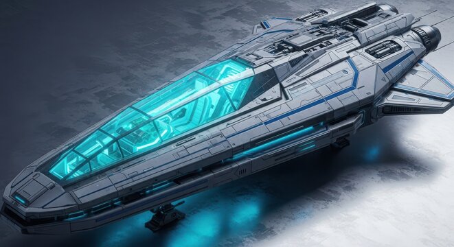 Futuristic hyperloop pod interior view captures advanced technology glowing with energy and innovation for transportation