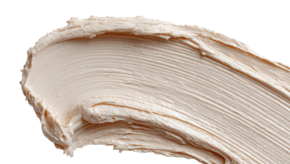 Swath of light beige cream cosmetic
