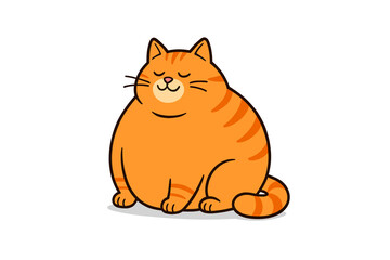 vector fat cat