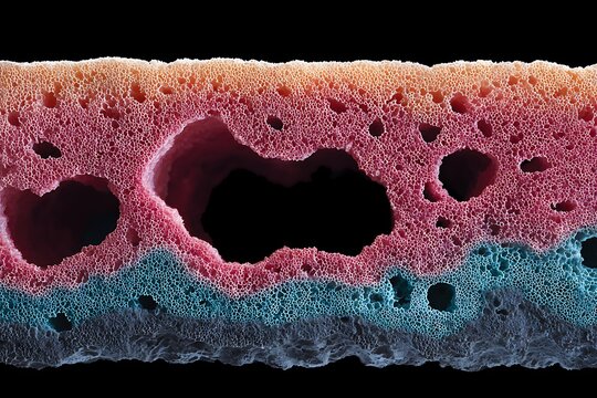 HD cross-section of trachea showing ciliated pseudostratified epithelium