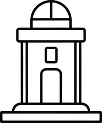 Fototapeta premium Public Air Purifier Station Line Art – Transparent Background