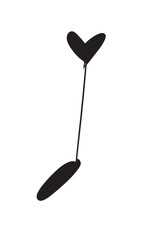 Heart love shape black color music note black color melody love heart shape happy valentine day romantic nubes sound icon 14 fourteen date day february month passion wedding valentine day wedding icon