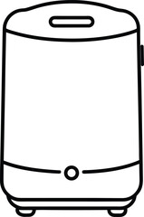 Smart Closet Dehumidifier Line Art Transparent Background